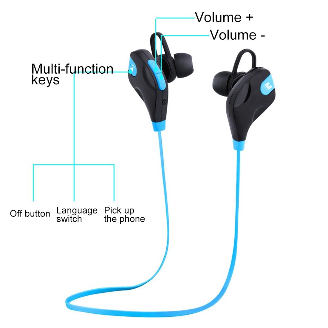 Wireless Bluetooth Earphones with Mic & Control - M8 - Black