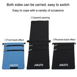 Waterproof Crossbody Cell Phone Pouch For Travel - Gray - Close-Up Angle