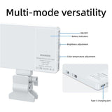 Portable Led Fill Light for Phone Laptop and Video Conferencing - Pink - Close-Up Angle