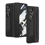 For Samsung Galaxy z Fold4 5G Full Coverage Phone Case with Hinge - Integrated Design - Black