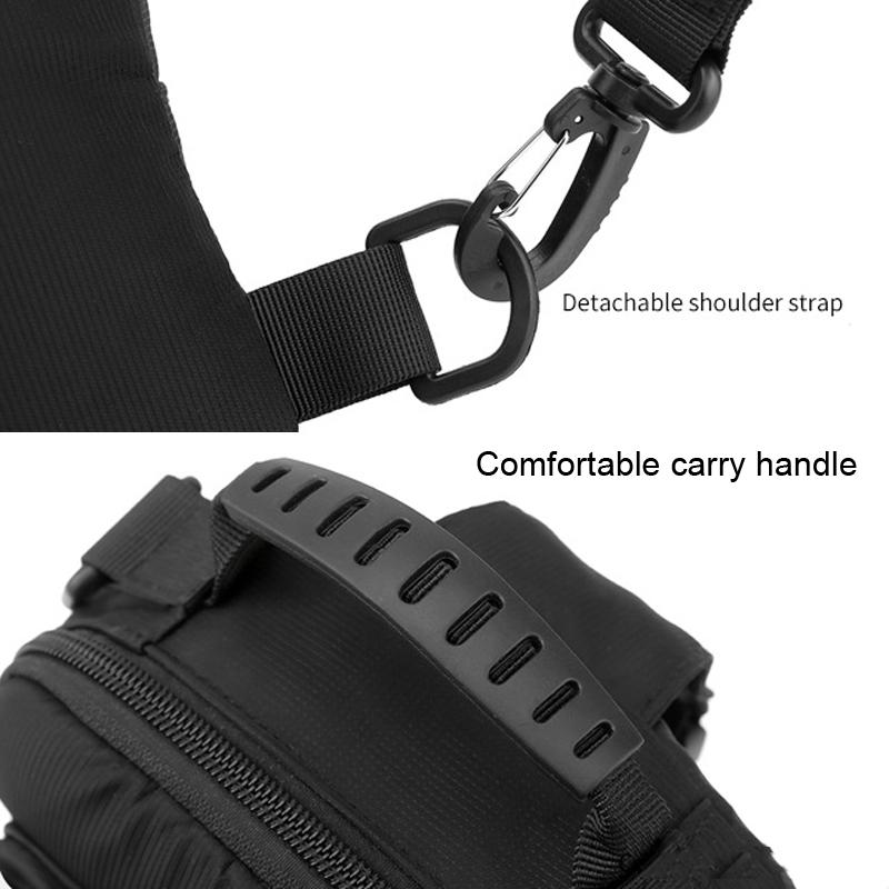 USB Chest Outdoor Shoulder Messenger Bag For Men With Charging Port - Grey