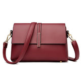 Spacious Women Shoulder Bag For Commuting - Red Wine - Extra Image
