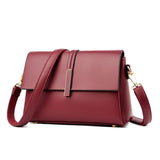 Spacious Women Shoulder Bag For Commuting - Red Wine - Extra Image
