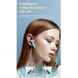 Business Style Bluetooth 5.0 Earphone with Fingerprint Touch - Silver - Extra Image