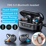 Waterproof T8 Wireless Bluetooth Earbuds with Led Display - Cloth - Extra Image
