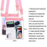 Waterproof Shoulder Messenger Bag For Sundries Phone Compatible - Pink - Side View