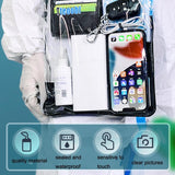 Waterproof Shoulder Messenger Bag For Sundries Phone Compatible - Pink - Rear View