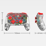 Wireless Dual Vibration Gamepad for Ps3 / Ps4 with Rgb Lights - Blue - Low Angle