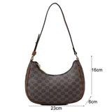 Versatile Pu Leather Tote Bag For Women - Coffee - Side View