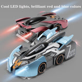 Electric Remote Control Wall Climbing Car for Kids - Mini Toy - Red Flame Handle Rc Edition - Close-Up Angle