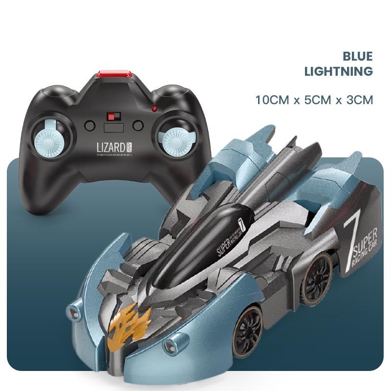 Electric Remote Control Wall Climbing Car for Kids - Mini Toy - Red Flame Handle Rc Edition