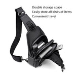 Men Outdoor Chest Bag Messenger Bag - Grey