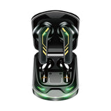 Wireless Gaming Earphones - Va07 Bluetooth - Black - Close-Up Angle