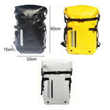 Waterproof Diving Fins Bag Scuba Swimming Backpack - Yellow - Side View