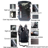 Waterproof Diving Fins Bag Scuba Swimming Backpack - Yellow - 45-Degree Angle