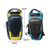 Outdoor Diving Fin Backpack Drifting Swimming Fishing Ski Bag - Blue - Side View