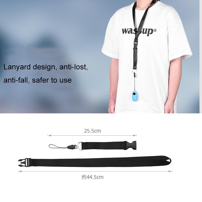 Silicone Camera Case Set with Lanyard for Insta360 Go2 - White