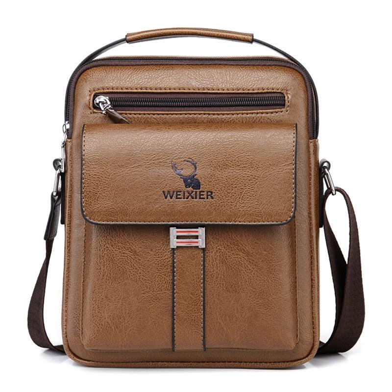 Large Capacity Men Business Backpack - Light Brown