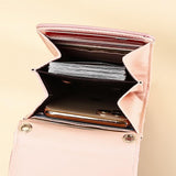 Stylish Crocodile Print Shoulder Bag - Blue - Top-Down View