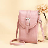Stylish Crocodile Print Shoulder Bag - Blue - Extra Image