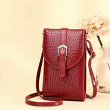 Stylish Crocodile Print Shoulder Bag - Blue - Extra Image