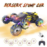 6-wheeled Stunt Car with 2.4g Remote Control - Single Rc - Red - Top-Down View