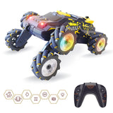 6-wheeled Stunt Car with 2.4g Remote Control - Single Rc - Red - Rear View