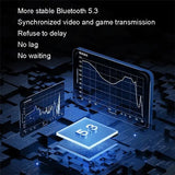 Wireless Dual Noise-cancelling Bluetooth Earphones for Music and Calls - Black - Extra Image