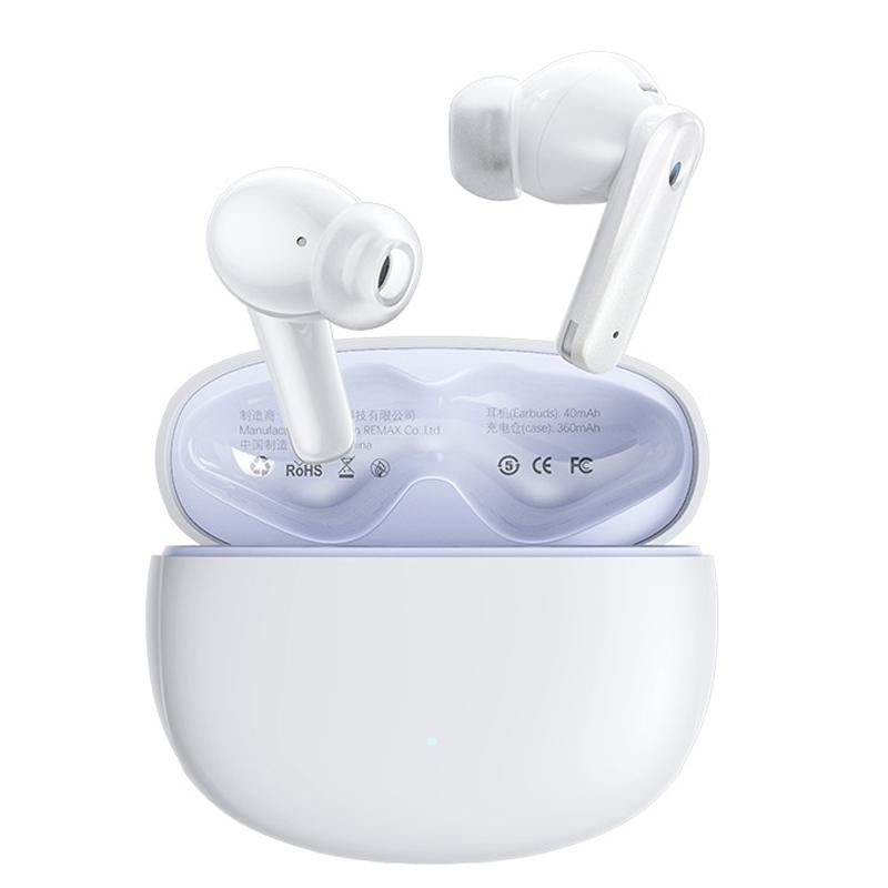 Wireless Dual Noise-cancelling Bluetooth Earphones for Music and Calls - Black
