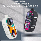 Insta360 Go 3 Silicone Case with Cooling Skin and Neck Strap - Black