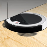 Smart Home Sweeping Robot with Remote Control and Large Suction - Red Black - Low Angle
