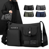 Crossbody Shoulder Bag For Casual Men Outdoor Functionality - Grey