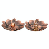 Vintage Alloy Incense Burner - Creative Sandalwood Furnace for Bedroom - Red Copper - Close-Up Angle