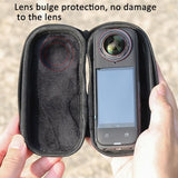 Lightweight Waterproof Insta360 X4 Mini Storage Bag - Light Gray - 45-Degree Angle