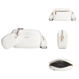 Small Square Pu Crossbody Bag For Women High Capacity - Pink