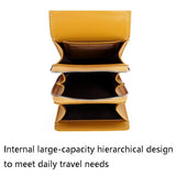 Large Capacity Pu Leather Shoulder Bag For Women - Red - 45-Degree Angle