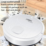 Smart Usb Charging Robot Vacuum Cleaner - Automatic Cleaning - Black - Top-Down View