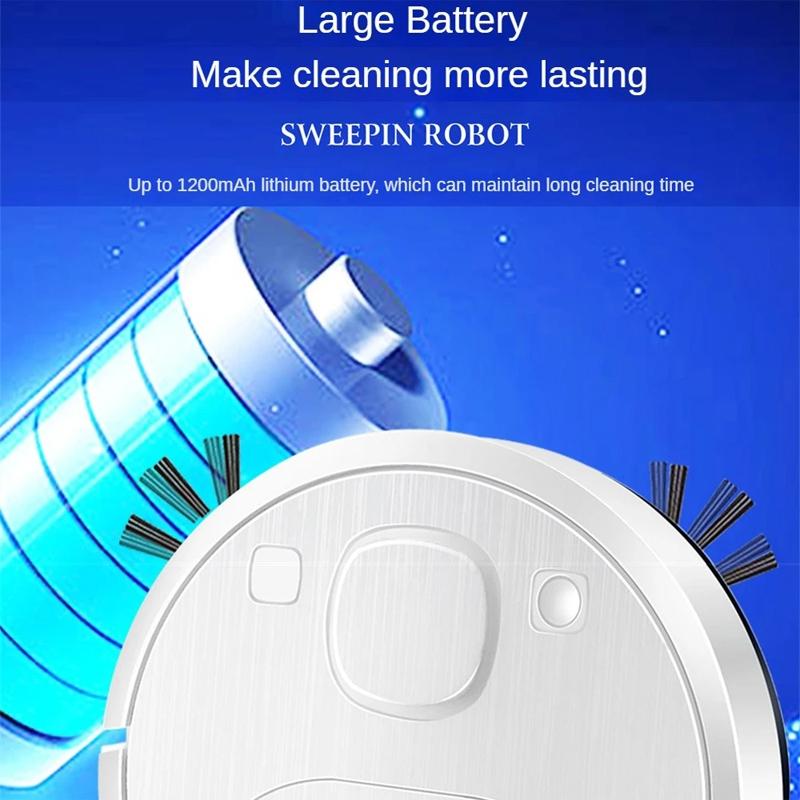 Smart Usb Charging Robot Vacuum Cleaner - Automatic Cleaning - Black