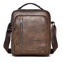 Waterproof Business Crossbody Bag Large Capacity - Dark Brown