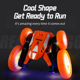 Flower Rc Car With Music - Stunt Street Dance - Orange - Rear View