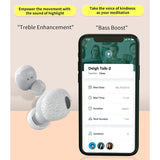 Wireless Bluetooth Earphones with 5d Sound and Magnetic Charging Box - Black - Extra Image