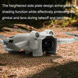 Anti-glare Gimbal Lens Hood for Dji Mini3 Pro - Grey - Rear View