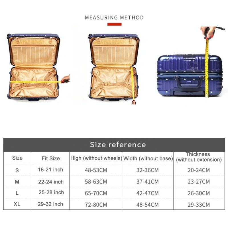 Protective Cover for Trolley Luggage - Durable and Dustproof - Large Size - Deep Sea Whale - S