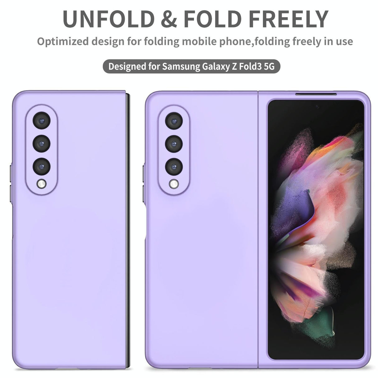 For Samsung Galaxy z Fold4 5G Foldable Armor Phone Case - Compact and Durable - Black