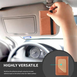 Pu Leather Phone Card Holder With Bracket Multifunctional - Brown