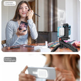 Portable Magnetic Selfie Light for Live Streaming and Skin Beauty - White