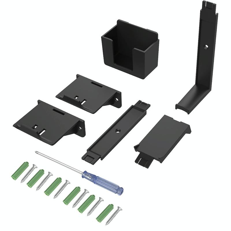 Multi-platform Earphone Wall Hook with Remote Control for Gaming Consoles - Black