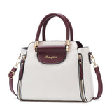 Large Capacity Women Colorblock Crossbody Bag - Pink - Front View