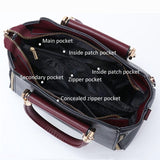 Large Capacity Women Colorblock Crossbody Bag - Pink