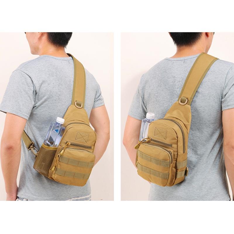 Portable One Shoulder Water Bottle Bag For Outdoor Cycling - Army Green